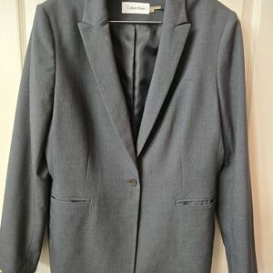 Calvin Klein Charcoal Women's Blazer